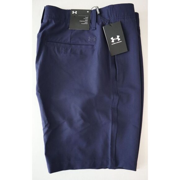Under Armour 1377302-410 Men's Sz 32 Navy Blue 10" Golf Shorts - Picture 8 of 10